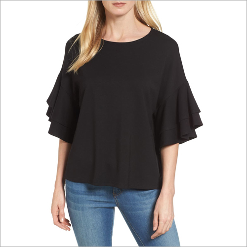 Ladies Plain Top - Cotton Blend, Customized Sizes | All Season, Available In Any Color, Plain And Printed Options