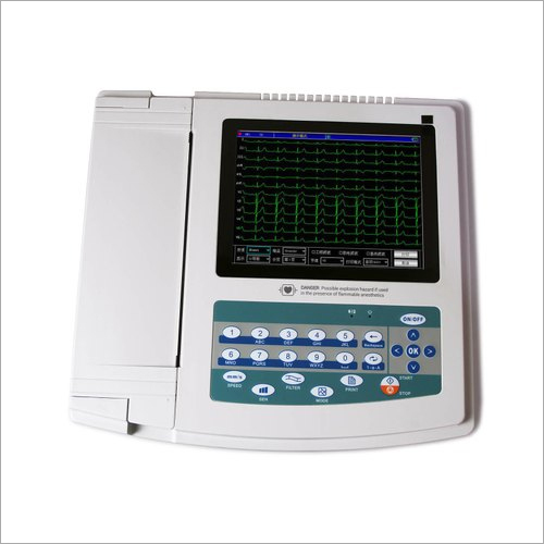 Ecg Machine - Portable Automatic Design | 1-year Warranty, Electric Power Source, New Condition