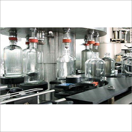 Glass Bottle Filling Machine - Metal Construction, Automatic Operation | Human Machine Interface, Beverage Application