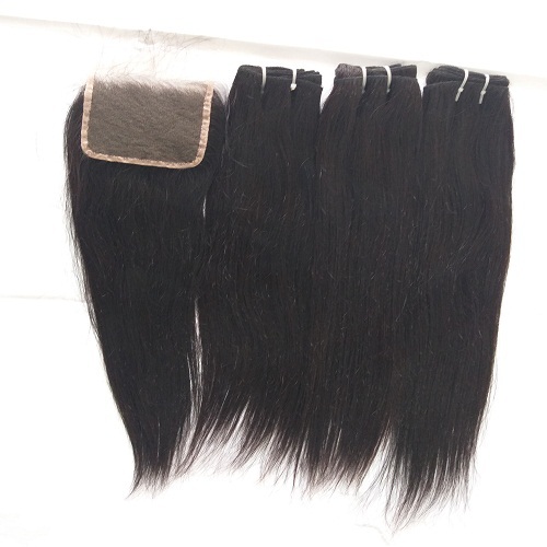 Natural Lace Transparent Closure 4x4 - Hair Grade: Remy Hair