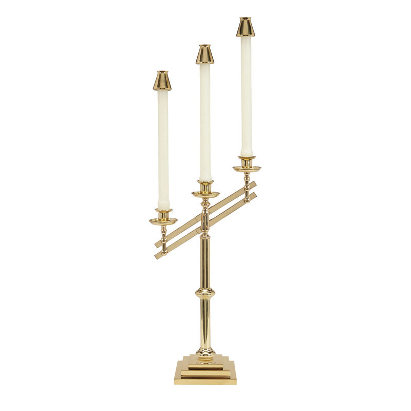 Seven Arm Golden Candle Holder Church Supplies