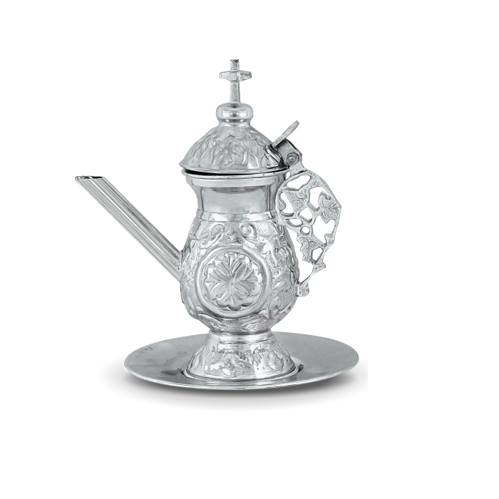 Brass Silver Full Engraved Holy Water Church Sprinkler Church Supplies