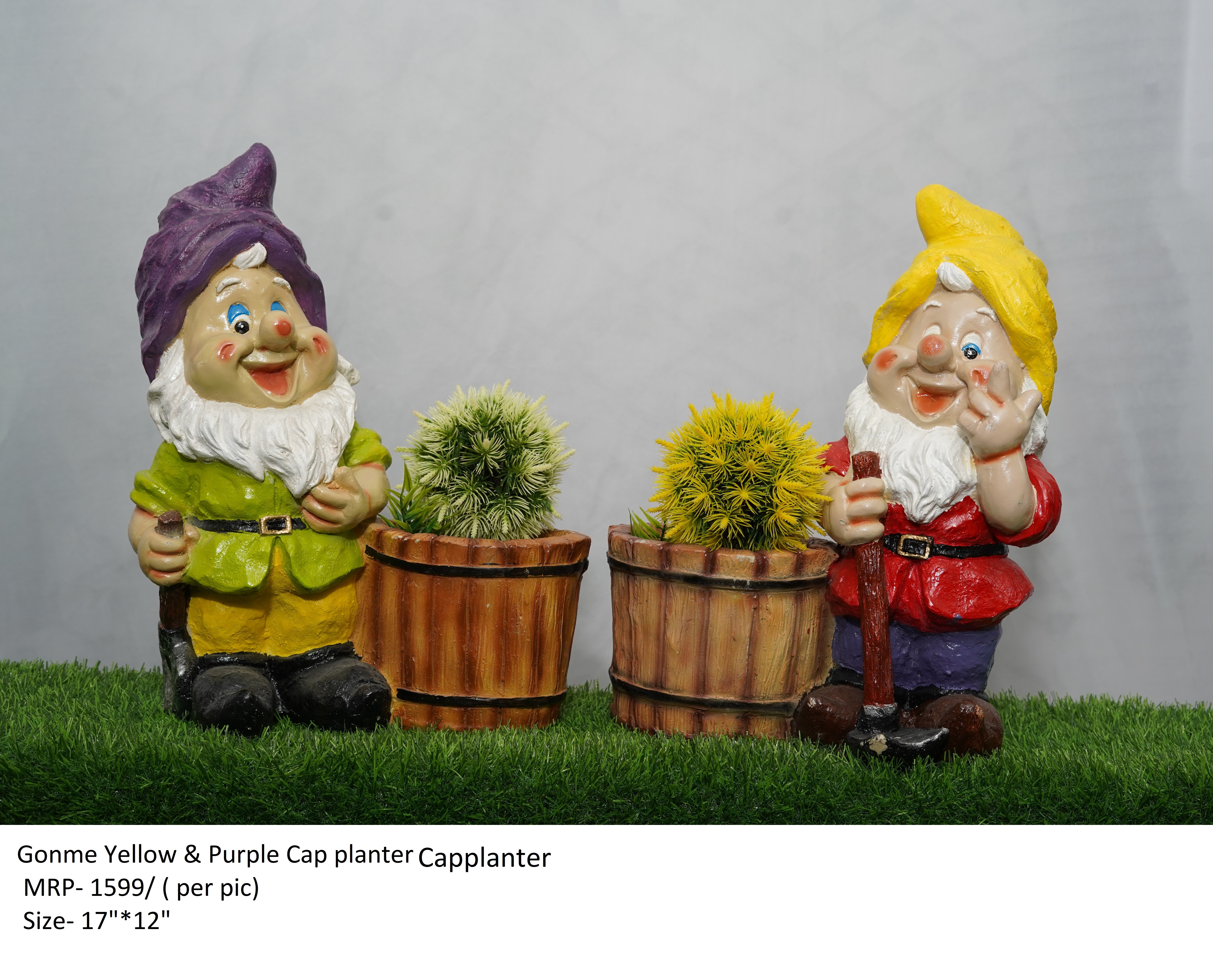 Gonme Yellow & Purple Cappianter Dimensions: Decorative Items Inch (In)