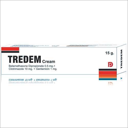 Tredem Cream - 15gm | Betamethasone, Clotrimazole & Gentamicin for Skin Infection Relief, Recommended for Doctor Use, Keep in Cool and Dry Place
