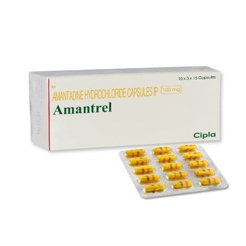 Amantadine Hydrochloride Capsules IP - 100 mg | General Medicines, Suitable For Adults, Pack of 1000 Boxes