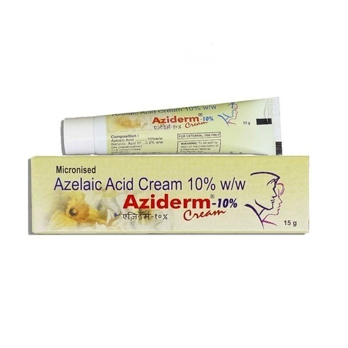 Aziderm Cream Gel - 10% Azelaic Acid Formula | Treats Rosacea Bumps, Lesions, and Acne for Adults