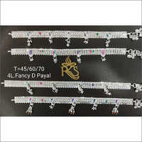 4L फैंसी डी सिल्वर एंकलेट्स