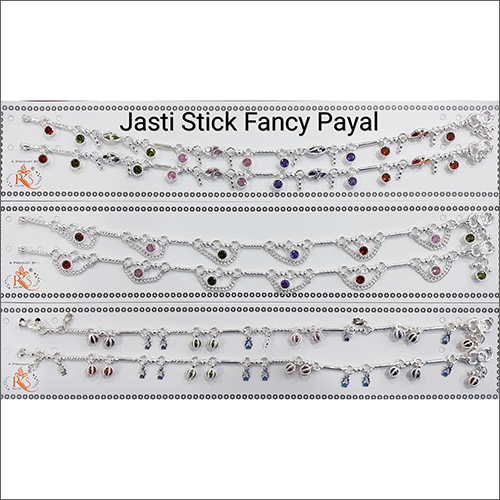 Ladies Fancy Silver Anklets