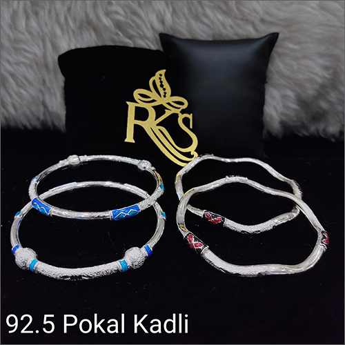 Ladies Designer Silver Bangles