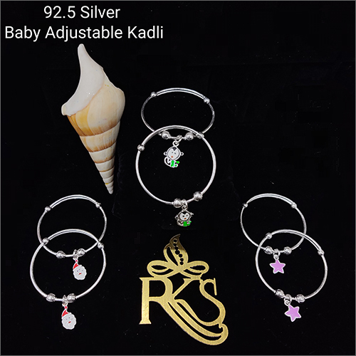Silver Baby Adjustable Silver Bangles