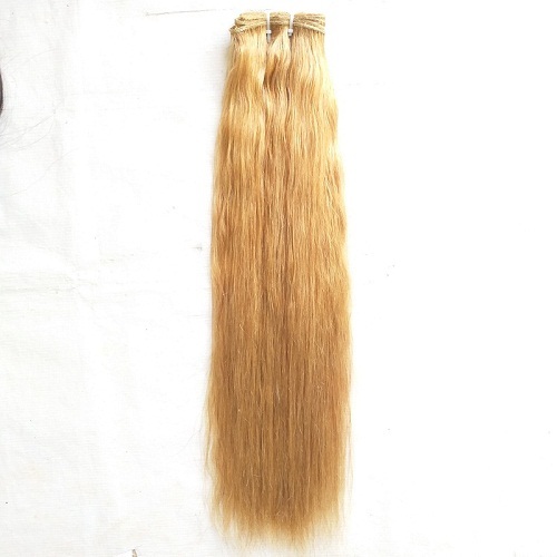 Raw Wavy Blonde Human Hair Extensions - Hair Extension Type: Weaving