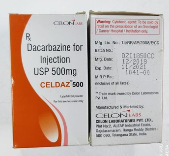 डाकार्बाज़िन 500Mg इंजेक्शन रेफ्रिजरेटर में स्टोर करें (2 - 8°C)। फ्रीज़ न करें।