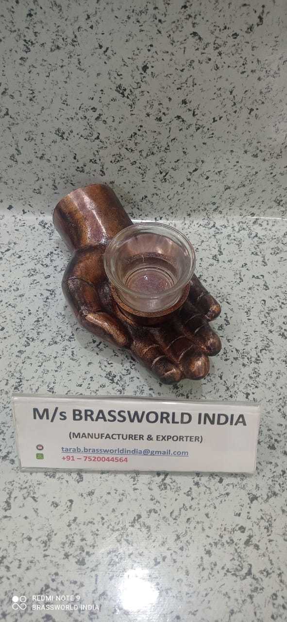 Hand Shaped Aluminium High Quality Tea Light Cremation Urn Funeral Supplies