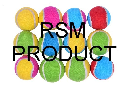 Multicolour Cotton Tennis Ball