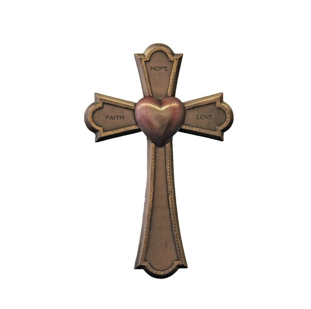 Cross Cruicifix Brass Candle Holder Church Supplies
