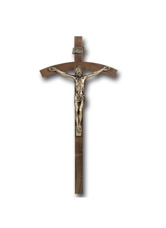 Cross Cruicifix Brass Candle Holder Church Supplies