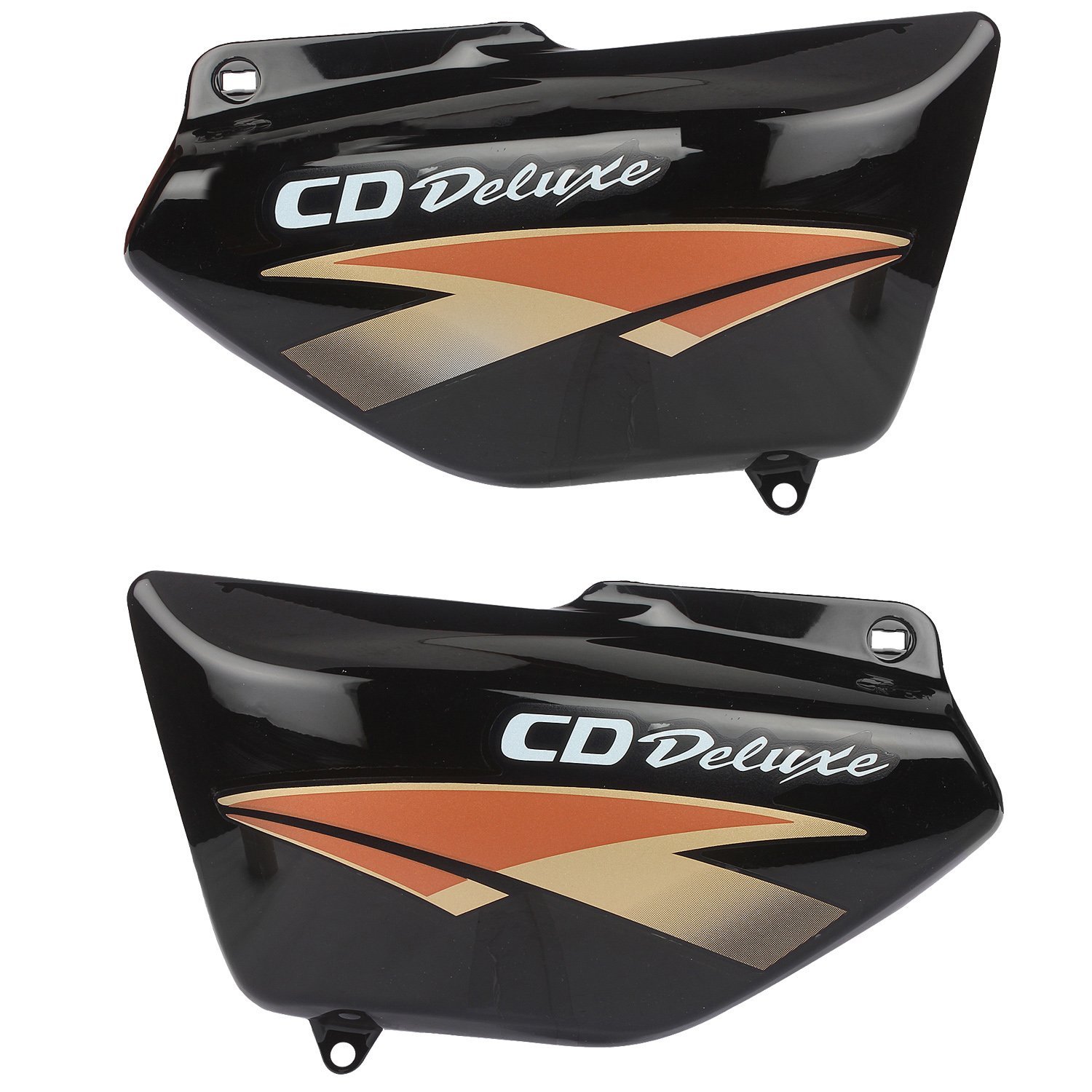 Side Panel - Abs Plastic, 15x10x5 Cm, Glossy Black | Durable, Stylish Design, Easy Installation, Perfect Fit, Wide Compatibility