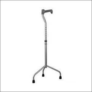 Tripod Walking Stick - Aluminum Frame, Adjustable Height | Slip-resistant Foot Pads, Ergonomic ABS Handle for Enhanced Stability and Support