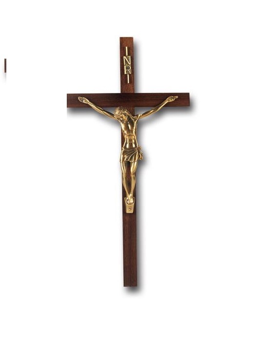 Brass Cross Florished Golden Church Cross Church Supplies