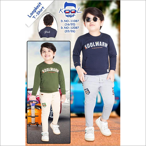 Available In Different Color Boys Round Neck T Shirt With Pant