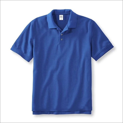 Blue Mens Polo T Shirt