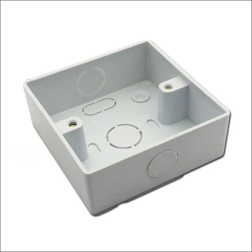 PVC Junction Box - 3x3 Inch | White Color, Made from Durable PVC for Electric Fitting Applications