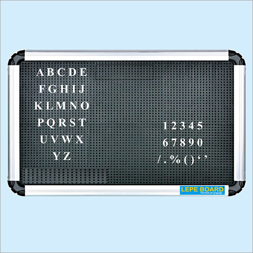 Letter And Figures Perforated Display Board - Application: School