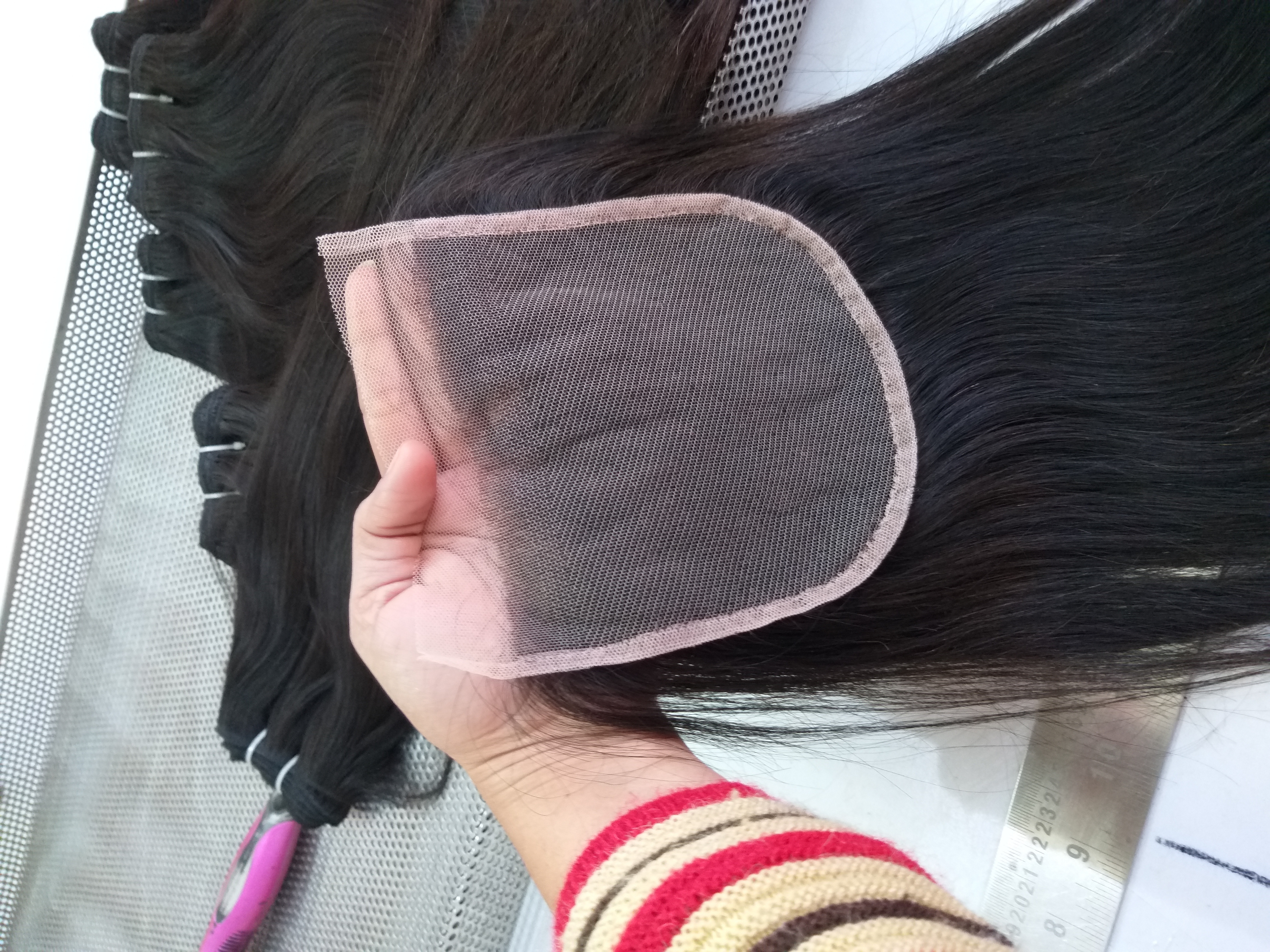 Swiss Transparent Lace Closure - 4x4 8-36 Inch Remy Indian Hair | Soft Silky Tangle-free Natural Color