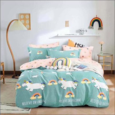 Kids Bed Comforter - 100% Cotton, Full Size | Printed Design for Home and Hotel Use