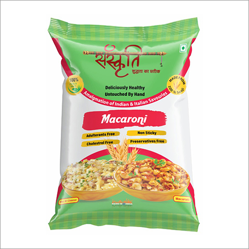 Non Sticky Macaroni - 450gm Pack, 100% Hard Wheat Semolina, Natural Taste, Easy To Cook, Low Fat, 12 Months Shelf Life