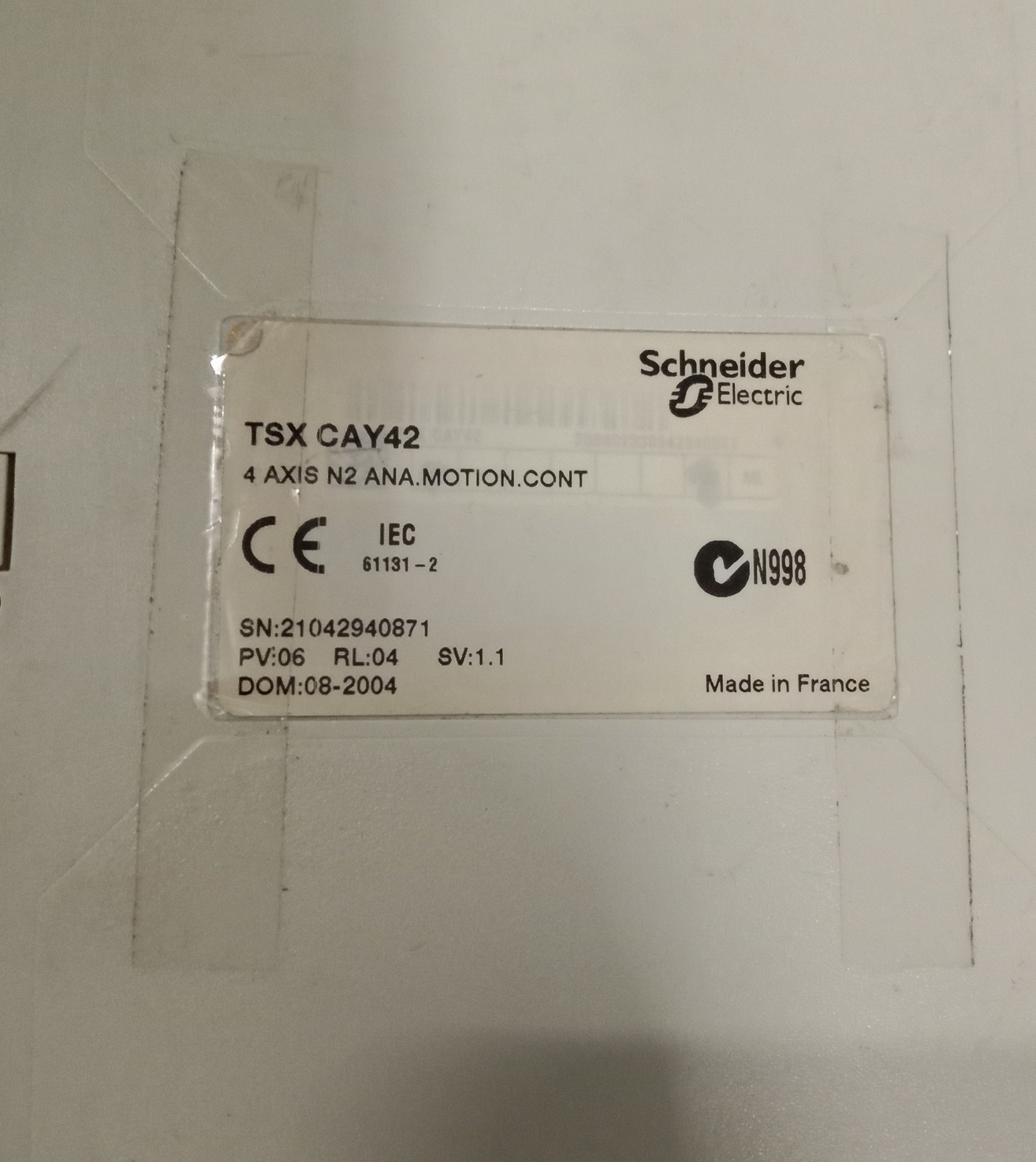 Schneider Control Modules Tsxgay42