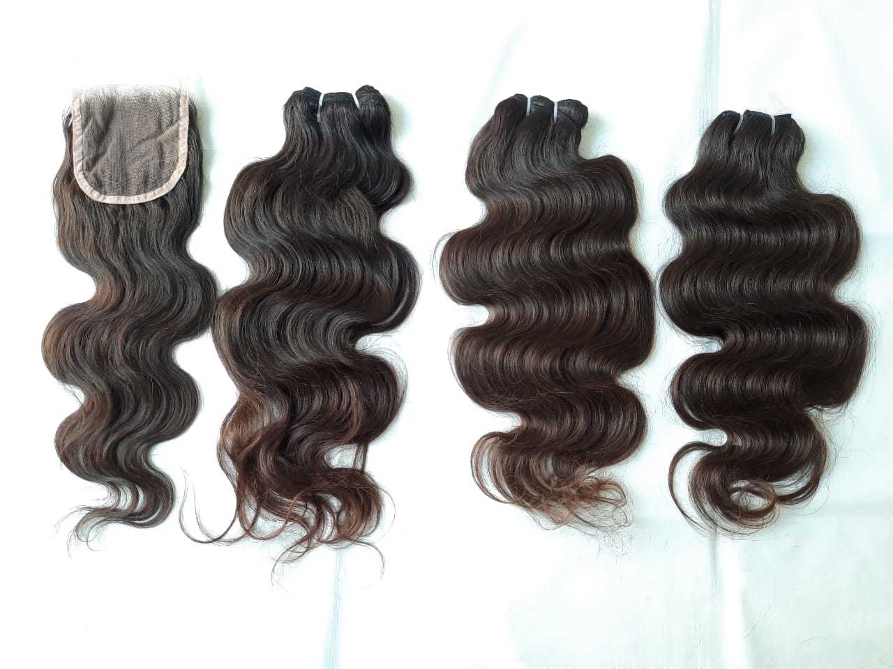 Light Brown Body Wave Human Hair And 13x6 Hd Frontal