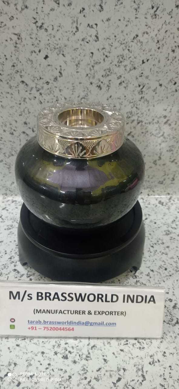 Aluminium Black High Quality Candle Light Cremation Urn Funeral Supplies