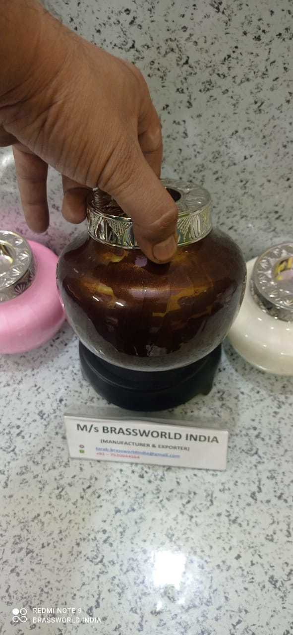 Aluminium Brown High Quality Candle Light Cremation Urn Funeral Supplies