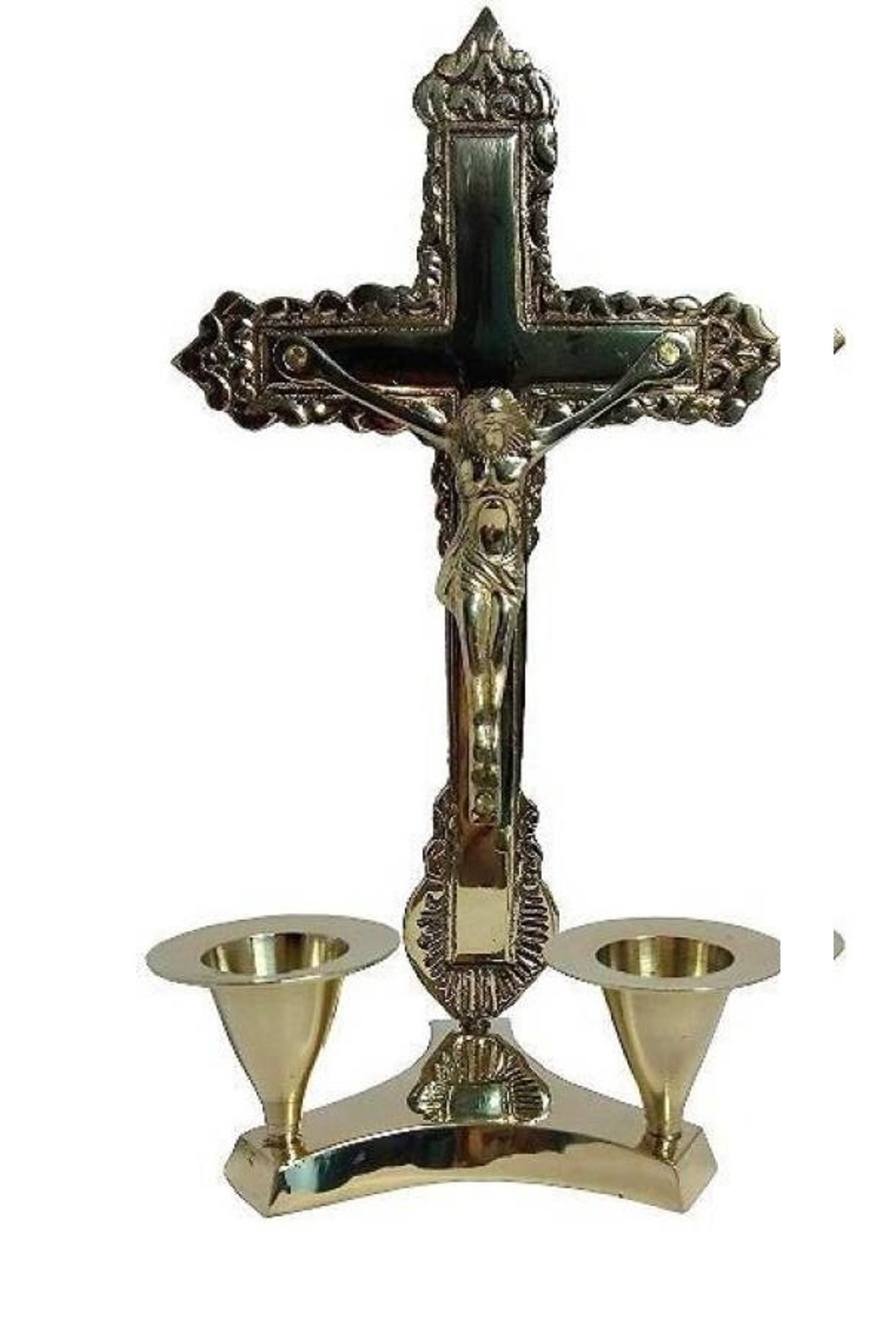 Brass Long Candle Holder For Church Church Supplies
