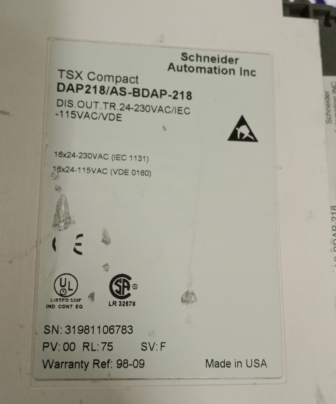 Schneider Module Adp218/as-bdap-218