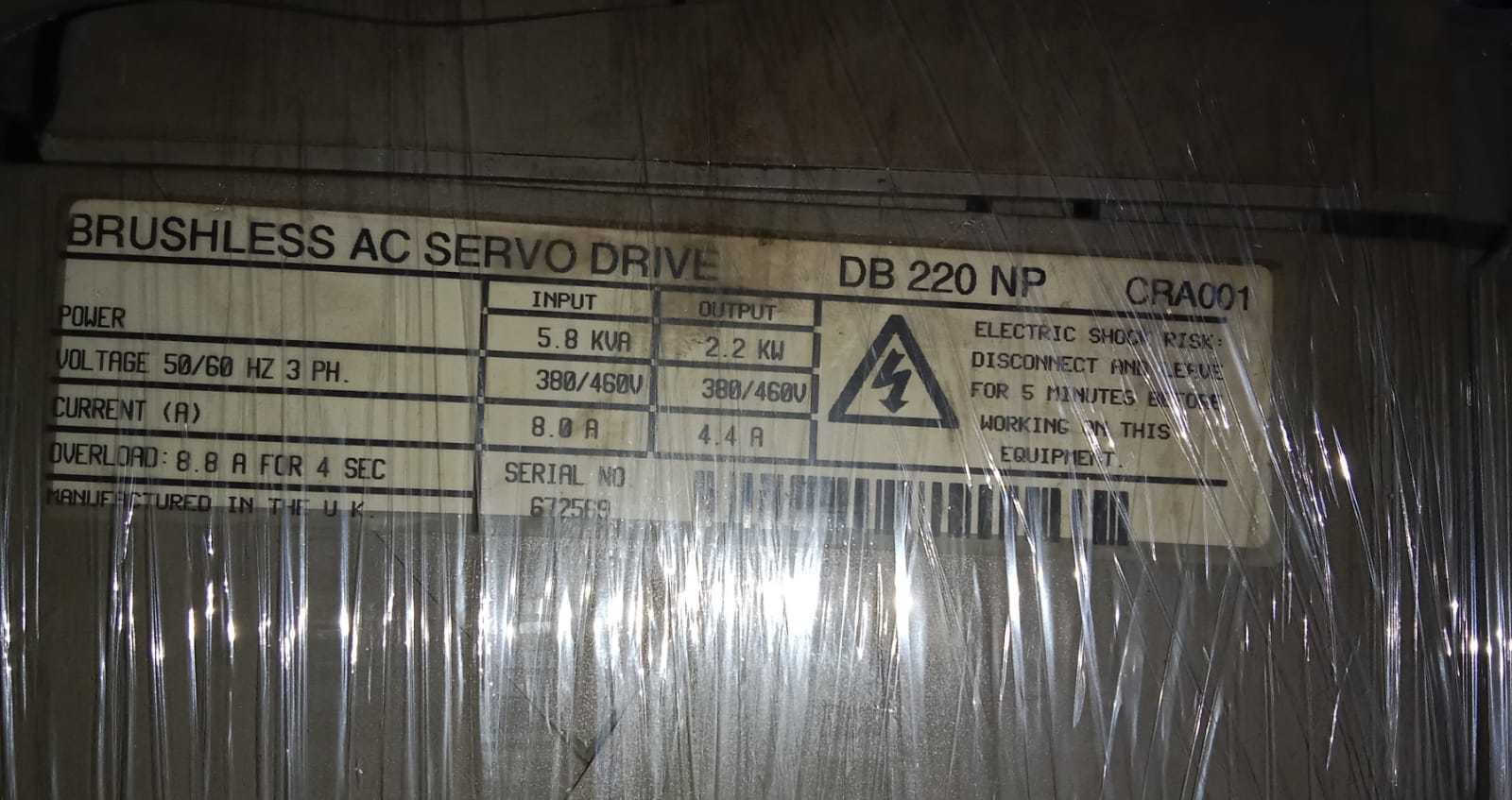 Brushless Ac Servo Drive Db 220 Np