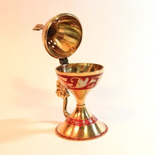 Brass Golden Incense Burner Church Supplies