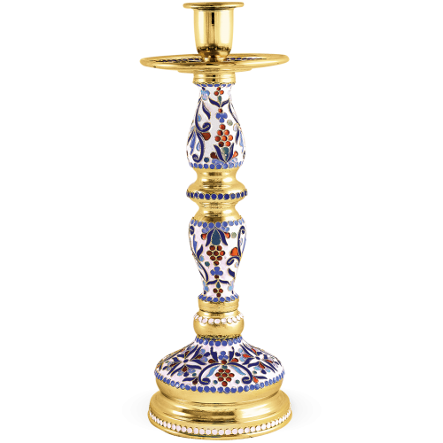 Brass Altar Cross Cruicifix With Altar Candle Holder Church Supplies