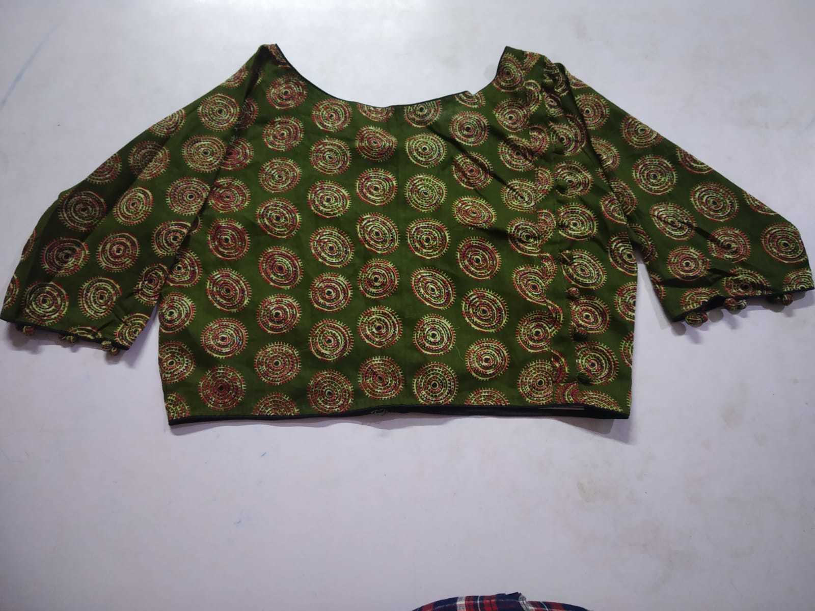 Mixed Ajrakh Print Blouse