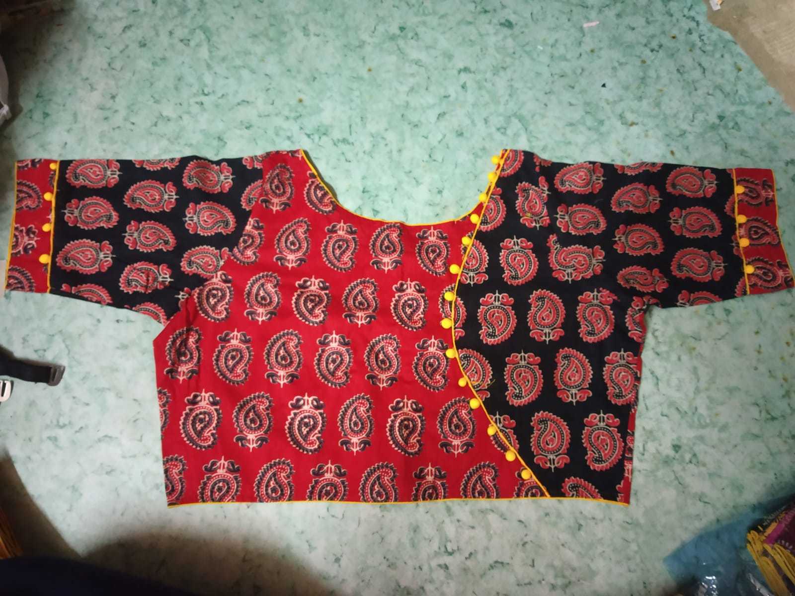 Mixed Ajrakh Print Blouse