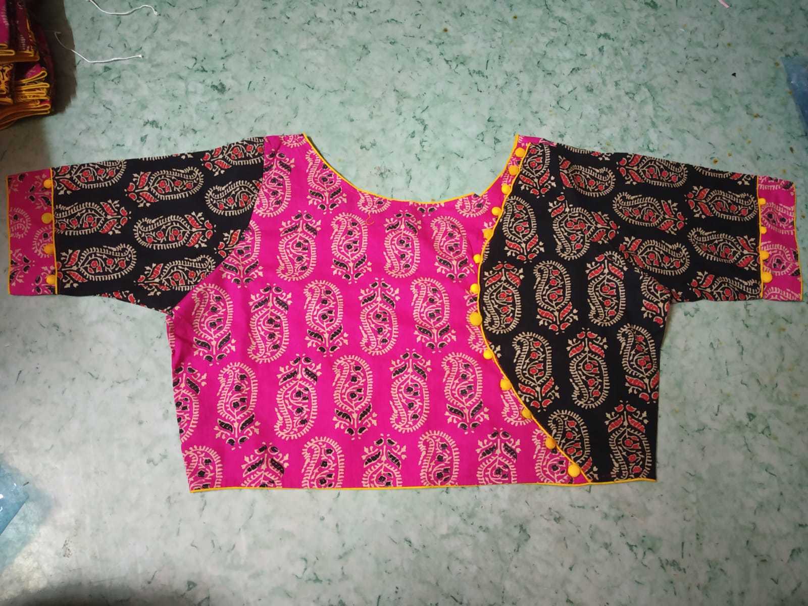 Mixed Ajrakh Print Blouse