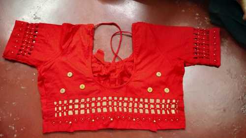 Mixed Button Design Blouse
