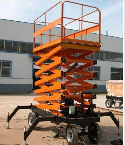 Hydraulic Scissor Lift - High-strength Steel, Max Lifting Height 6000 Mm, Platform Size 1500 X 900 Mm, Capacity 1000 Kg, 3-phase 380v Power | Push Button Control, Hydraulic Drive, Safety Emergency Stop