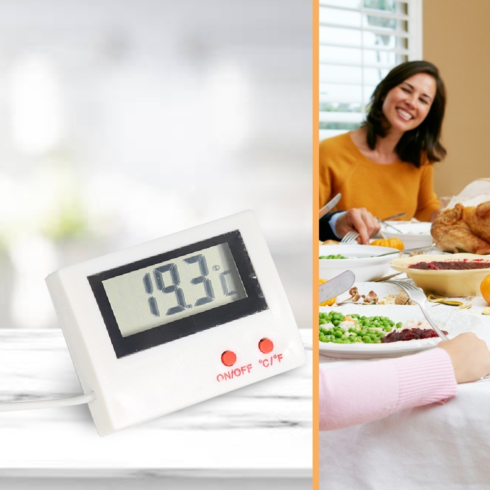 Aquarium Digital Thermometer - Temperature Range -50c To +80c, 1c Accuracy , 0.1c Resolution , 1m Cable Length , 100g Weight