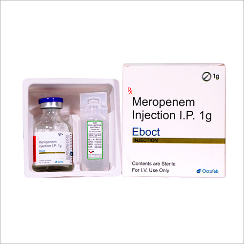 Meropenem Injection - 1g Sterile Liquid | For Skin and Abdominal Infections, I.V. Use Only, Prescription Required, Store Below 25°C