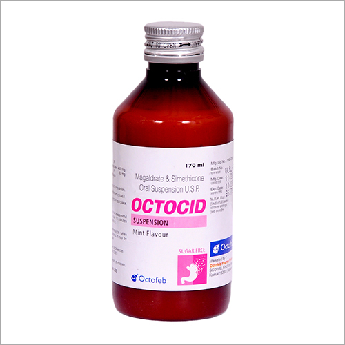 170 मिलीलीटर मैगलड्रेट और सिमेथिकोर ओरल मिंट फ्लेवर सिरप सामान्य दवाएं