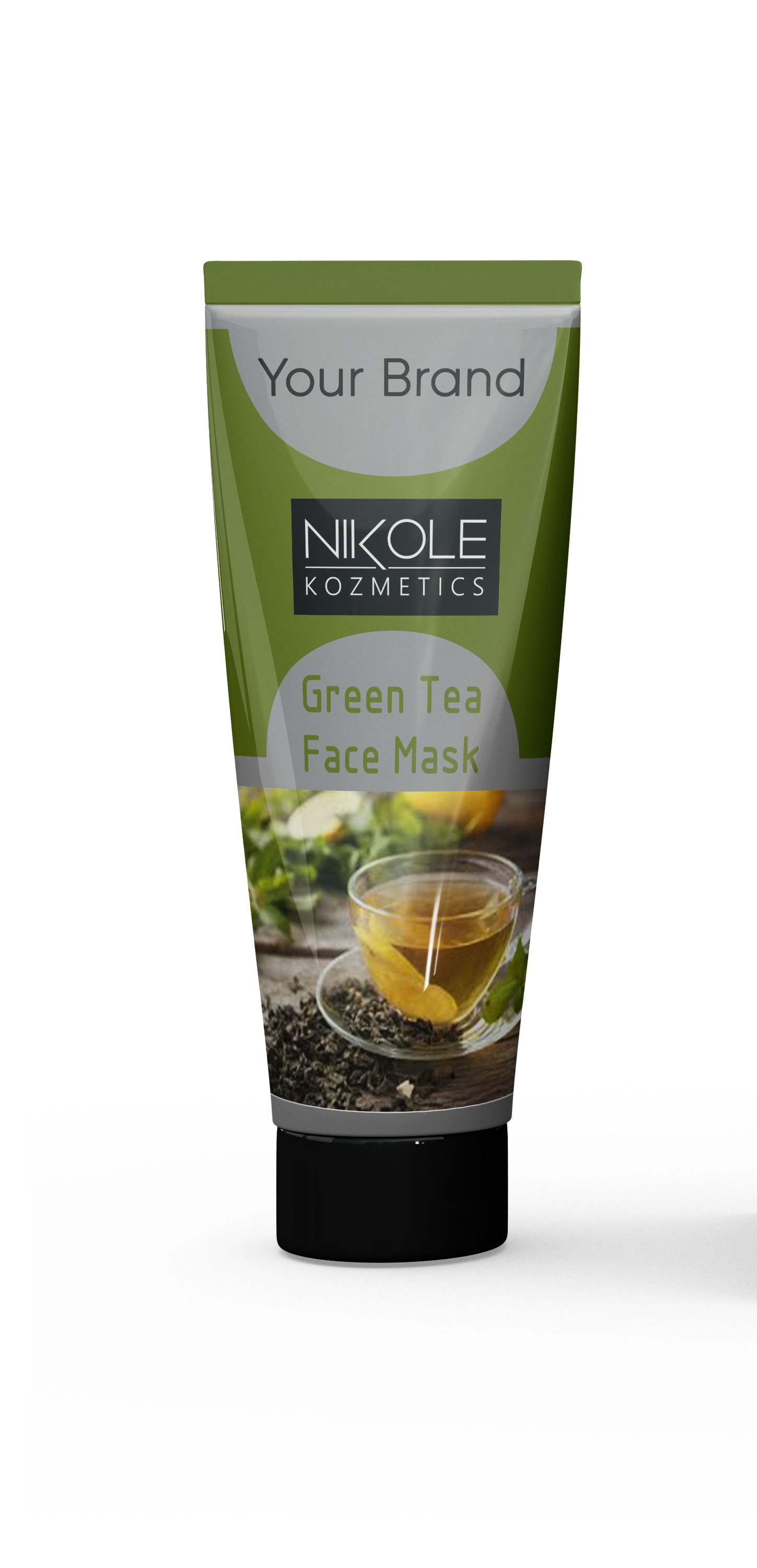 Green Tea Face Mask Third Party Manufacturing - Creamy Formula For Gentle Exfoliation , Smooth Texture, Safe To Use For Oily And Combination Skin