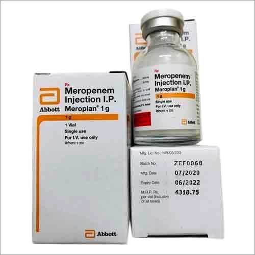 Meropenem Injection - 5000 Unit Powder, Broad-Spectrum Antibiotic for Adults and Aged Individuals, Treats Skin and Stomach Bacterial Infections