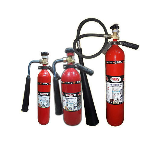 CO2 Fire - MS Fire Extinguisher with 2-4.5Kg Capacity, 2-3M Range, 60 kgf/cm² Working Pressure, 3-Year Warranty, Waterproof, Reusable